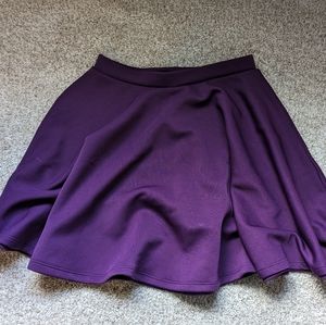 Purple pull-on mini skirt. Brand new no tags